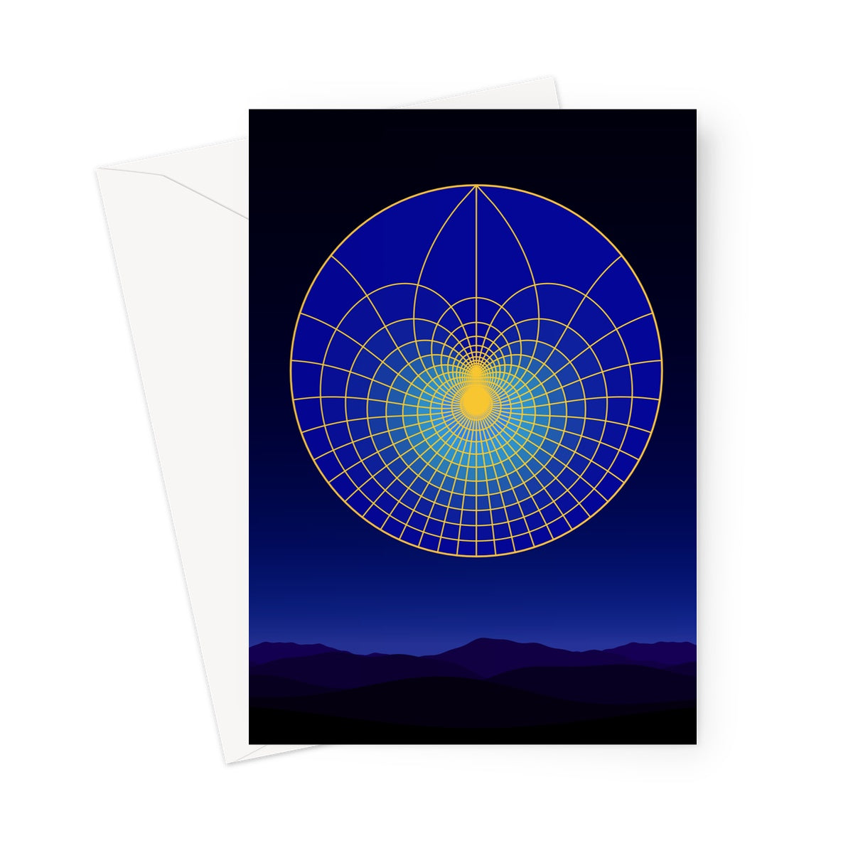 Lotus Moonlight, Scape Greeting Card