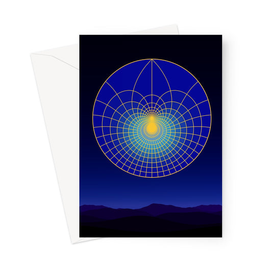Lotus Moonlight, Scape Greeting Card