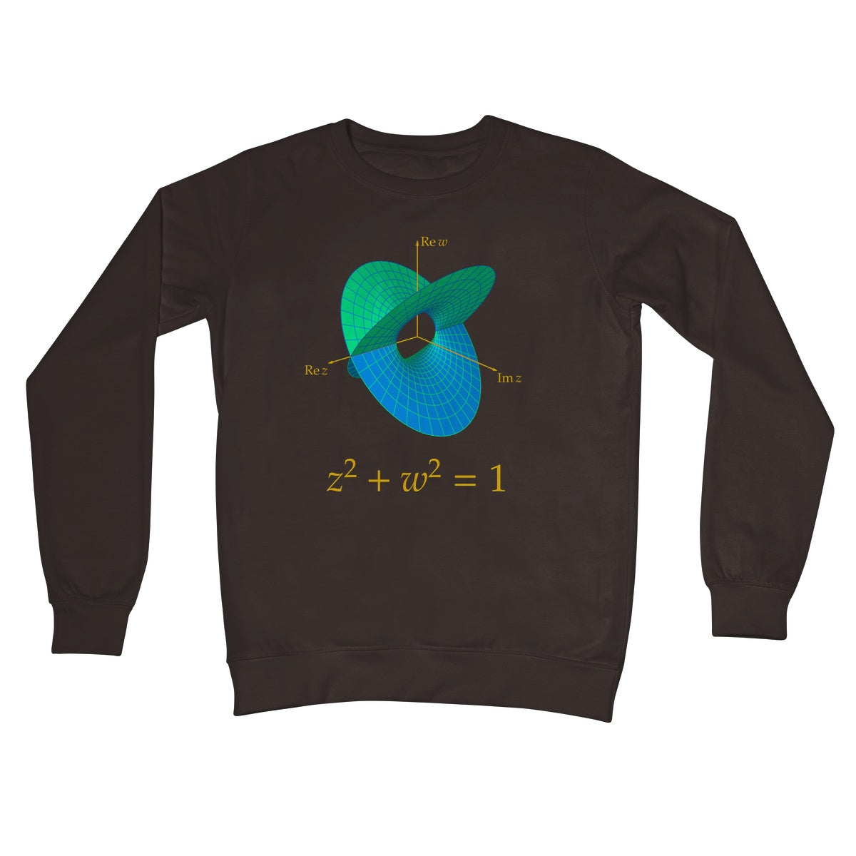 Complex Circle, 2 Slits Crew Neck Sweatshirt