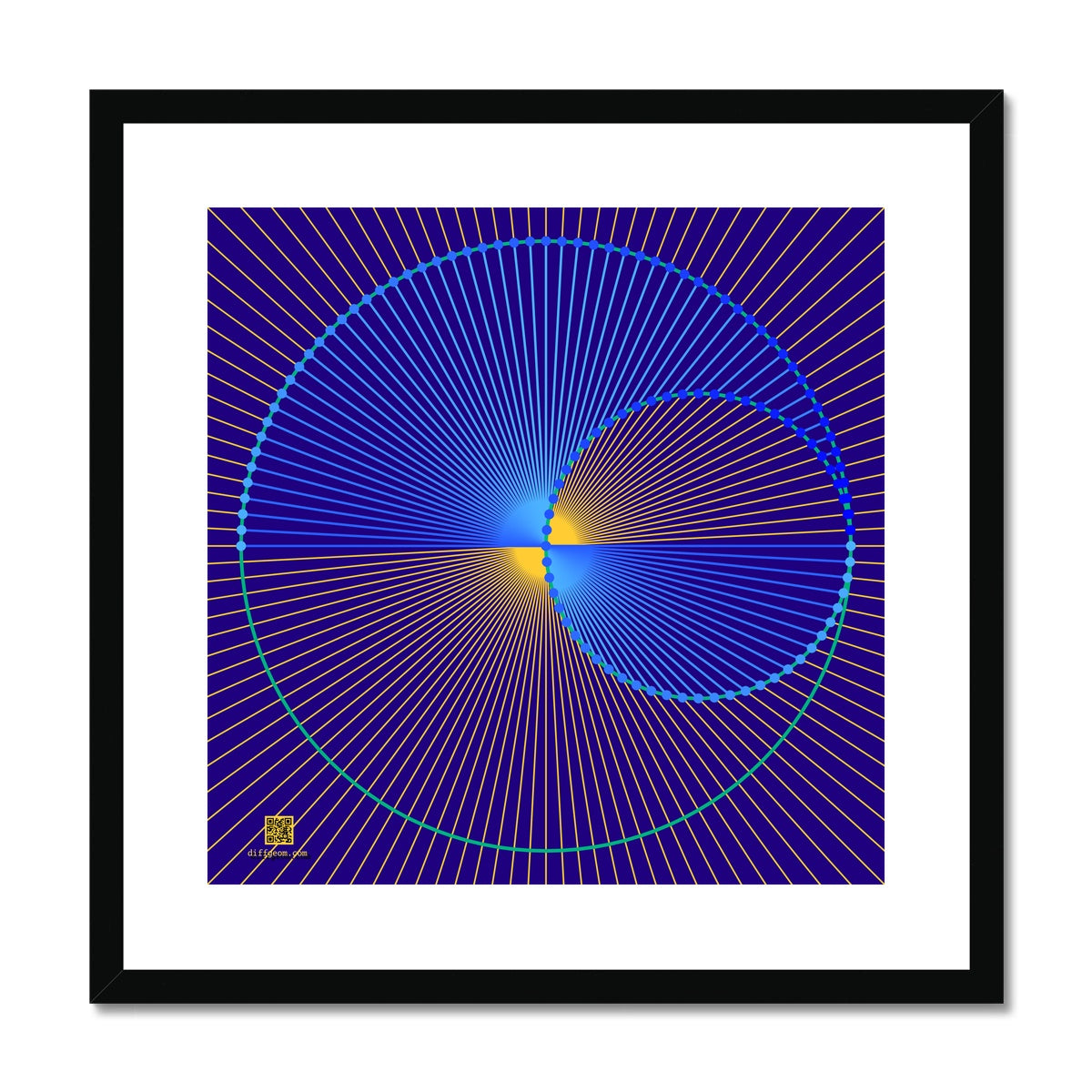 Projective Line Framed & Mounted Print