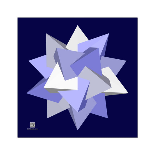 Five Tetrahedra, Winter Fine Art Print