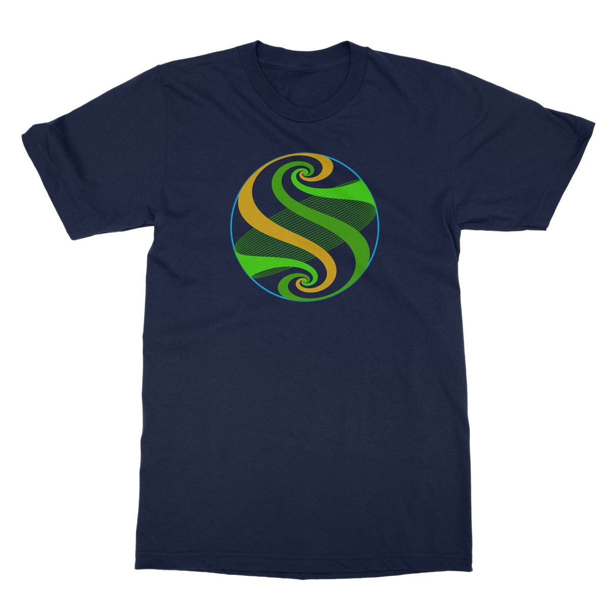 Möbius Flow, Pond Sphere Softstyle T-Shirt