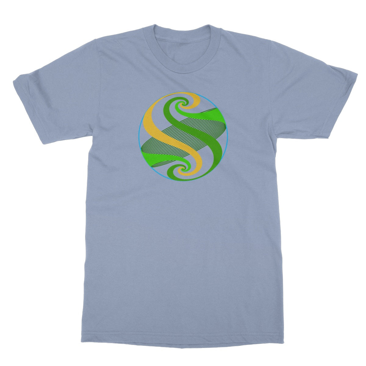 Möbius Flow, Pond Sphere Softstyle T-Shirt