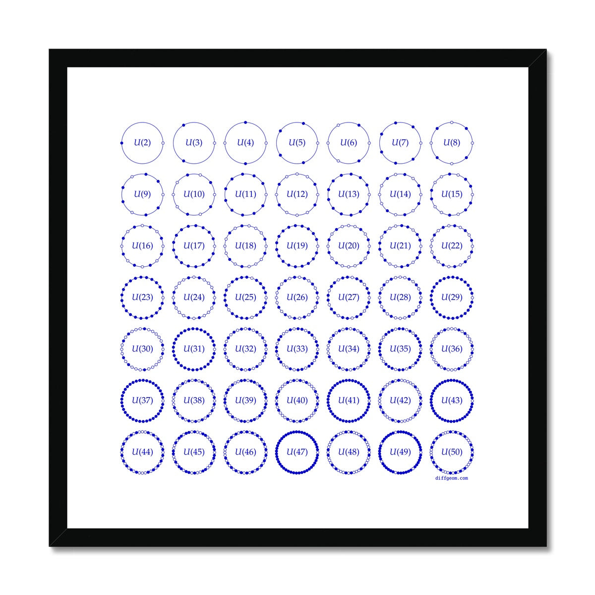 Multiplicative Units Framed & Mounted Print