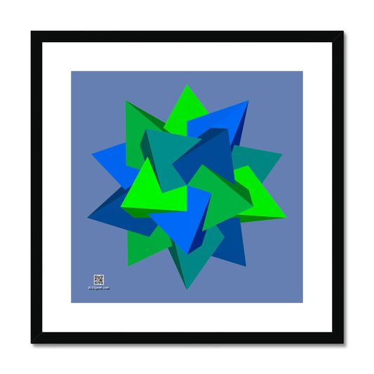 Five Tetrahedra, Summer Framed & Mounted Print