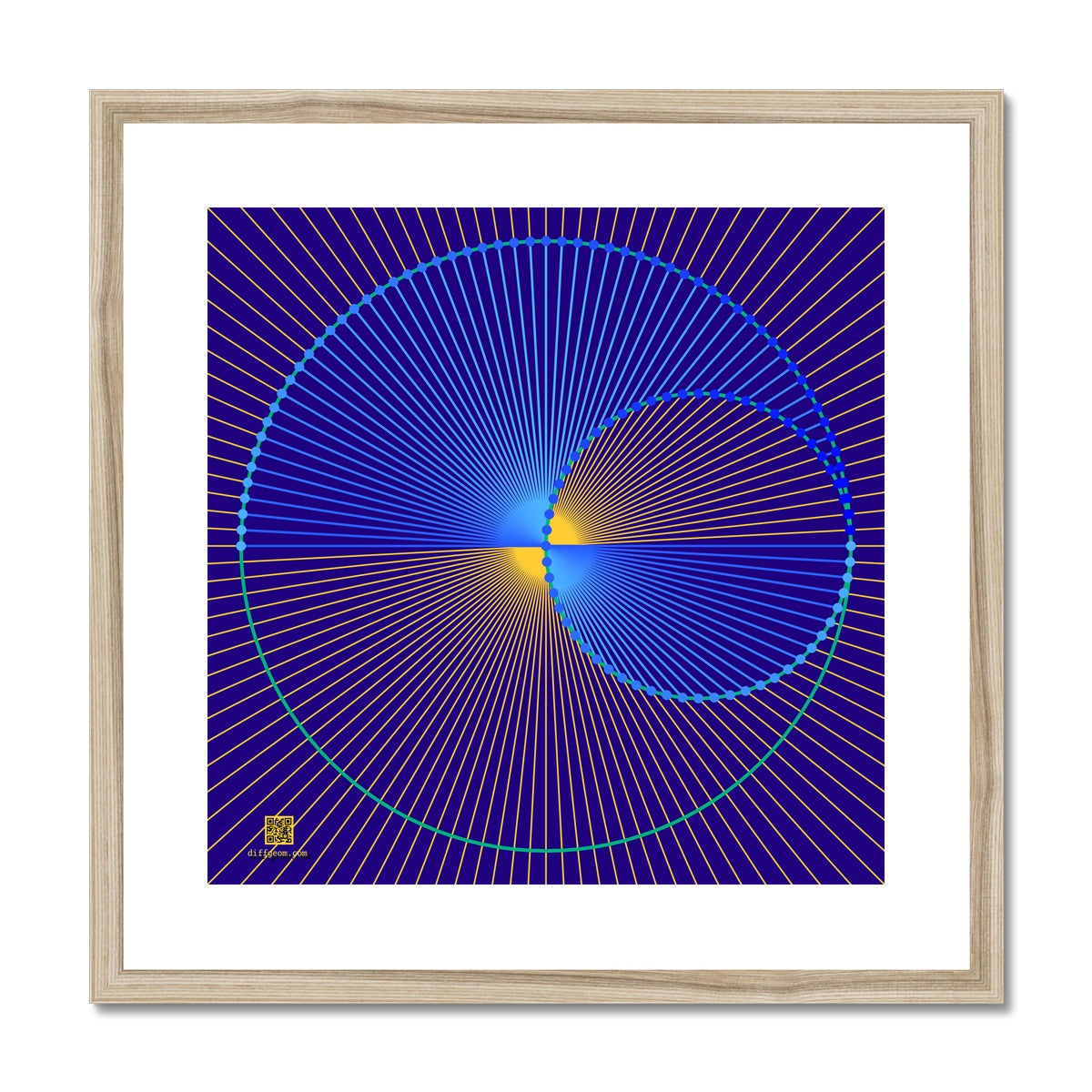 Projective Line Framed & Mounted Print
