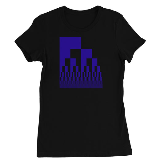 Binary Cascade, Blue Women's Favourite T-Shirt