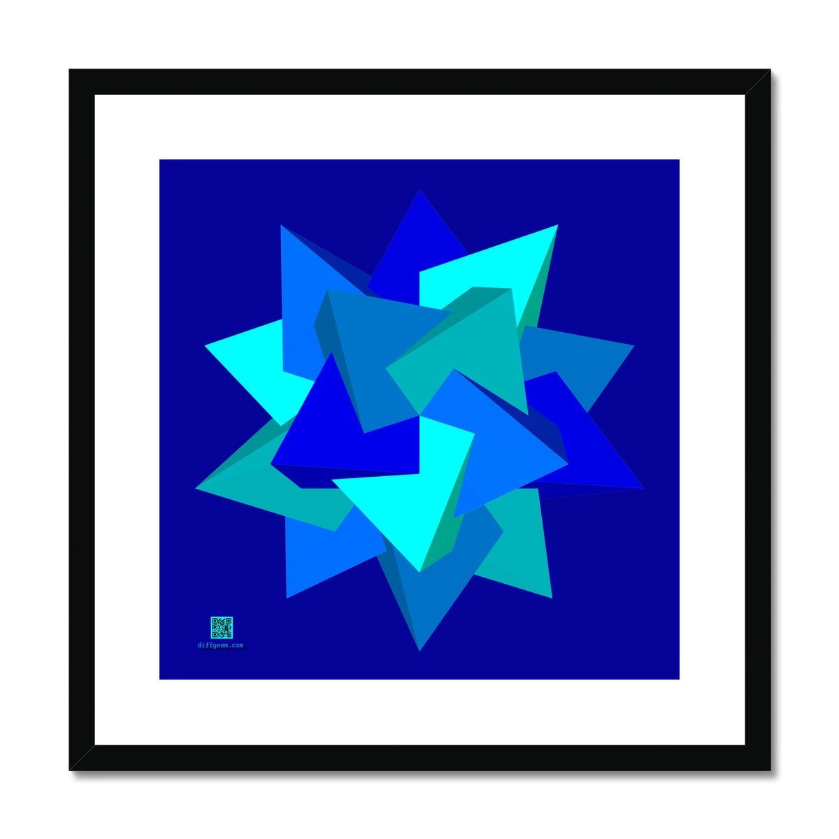 Five Tetrahedra, Ocean Framed & Mounted Print