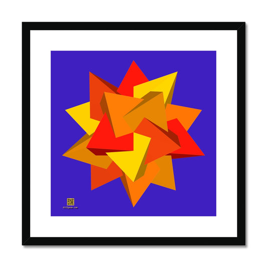 Five Tetrahedra, Autumn Framed & Mounted Print