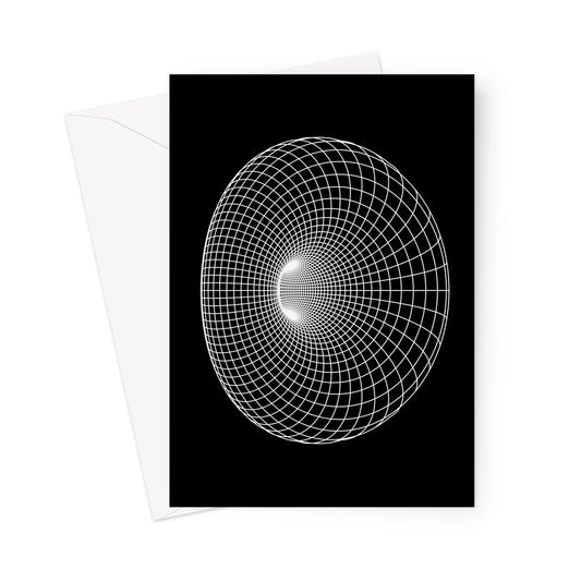 Cyclide, White Greeting Card