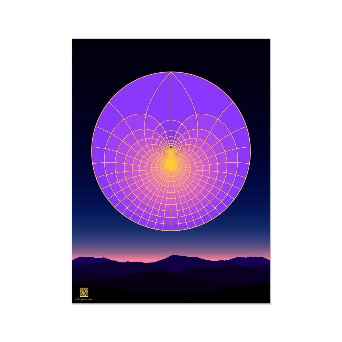 Lotus Sunrise, Scape Wall Art Poster