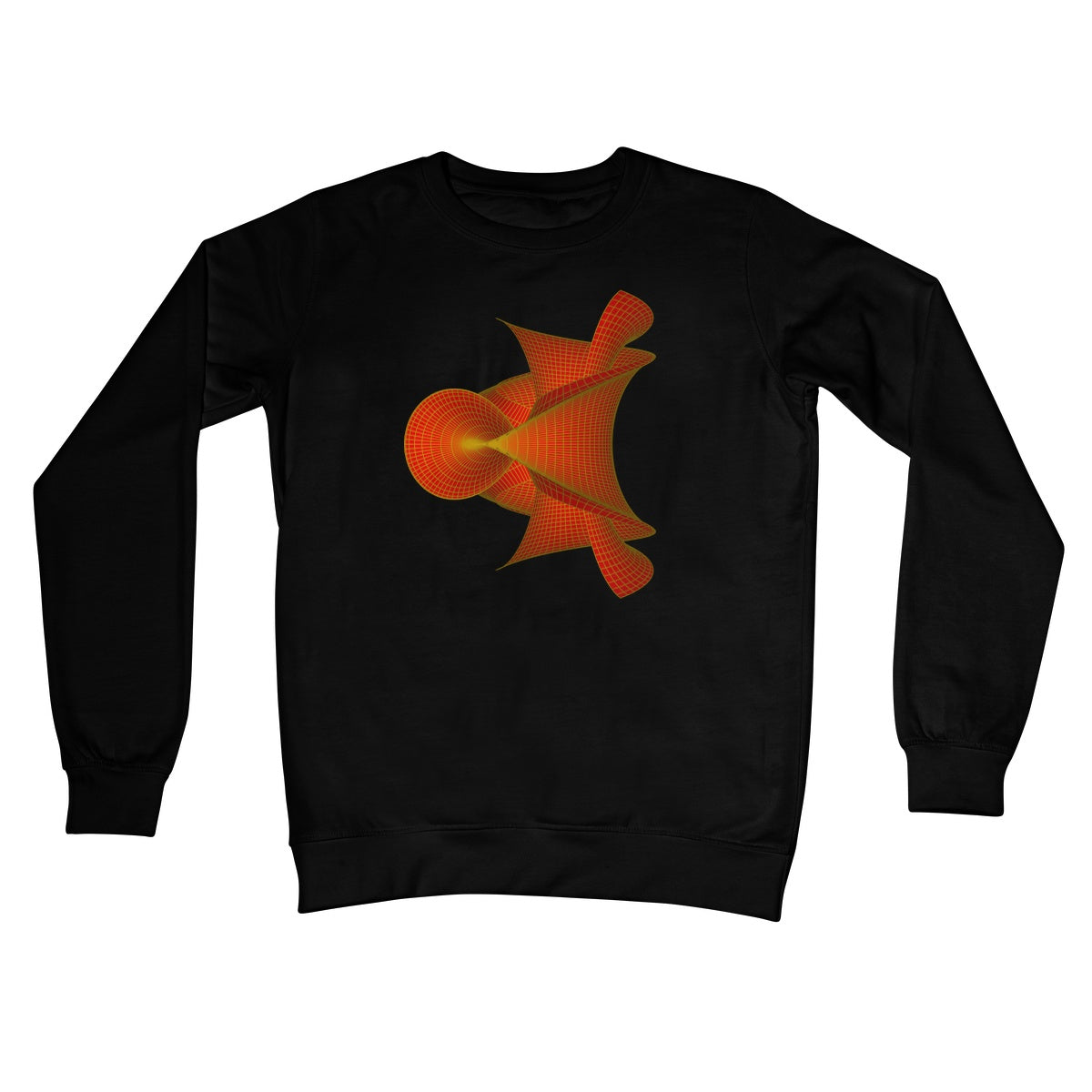 Kuen's Surface, Red Crew Neck Sweatshirt