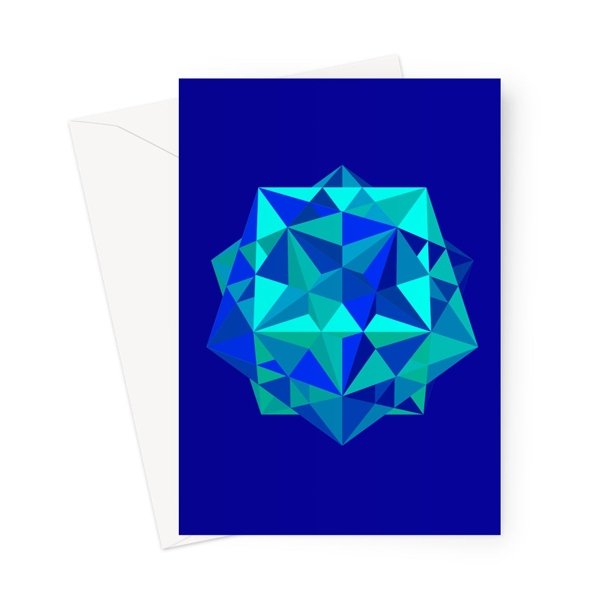 Five Cubes, Ocean Greeting Card