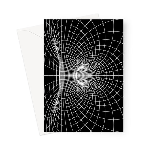 Parabolic Cyclide, White Greeting Card