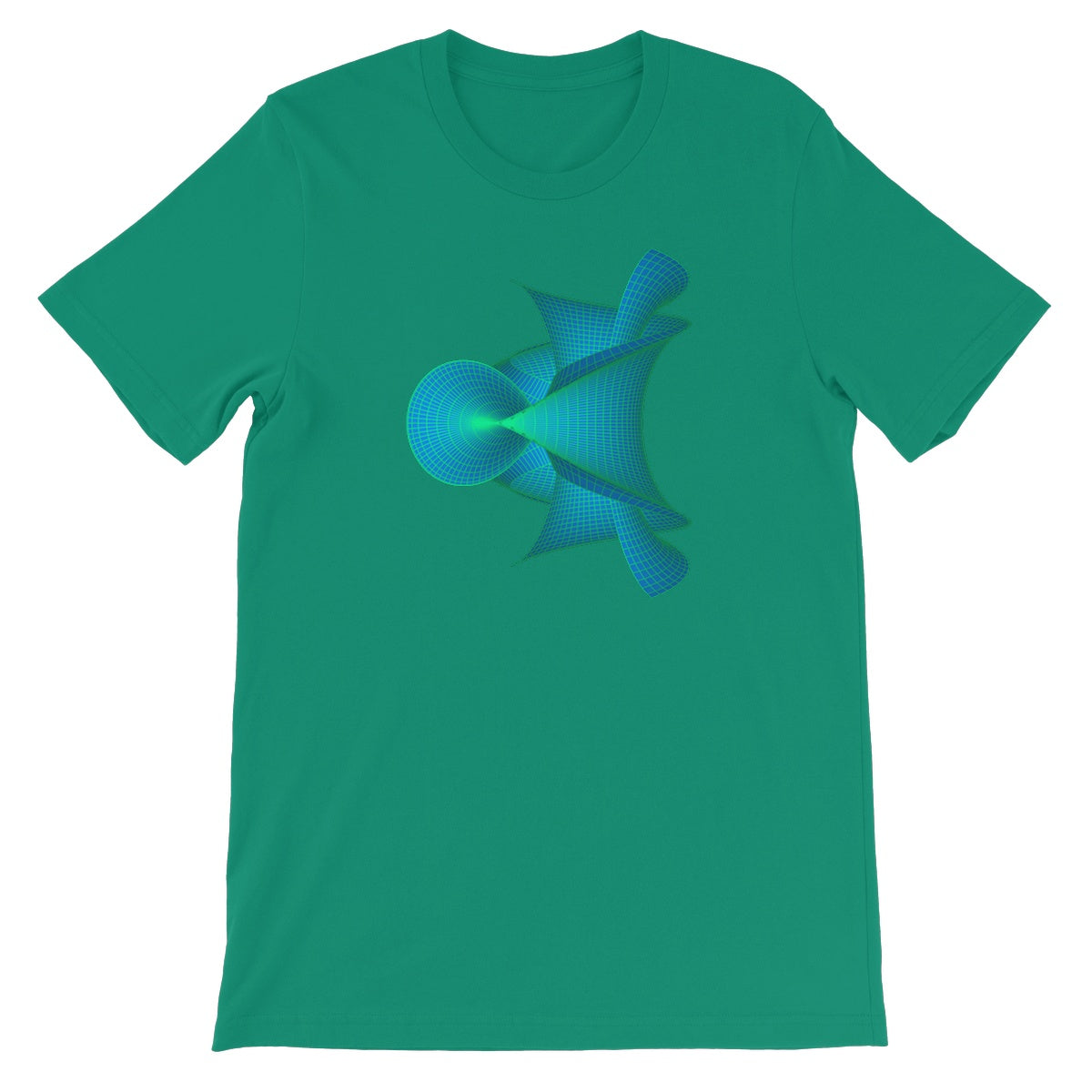 Kuen's Surface, Aqua Unisex Short Sleeve T-Shirt