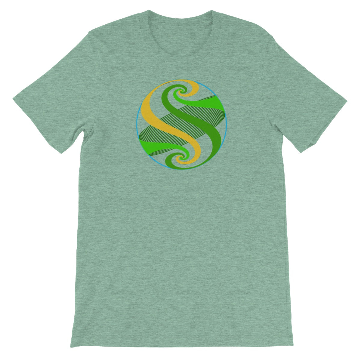 Möbius Flow, Pond Sphere Unisex Short Sleeve T-Shirt