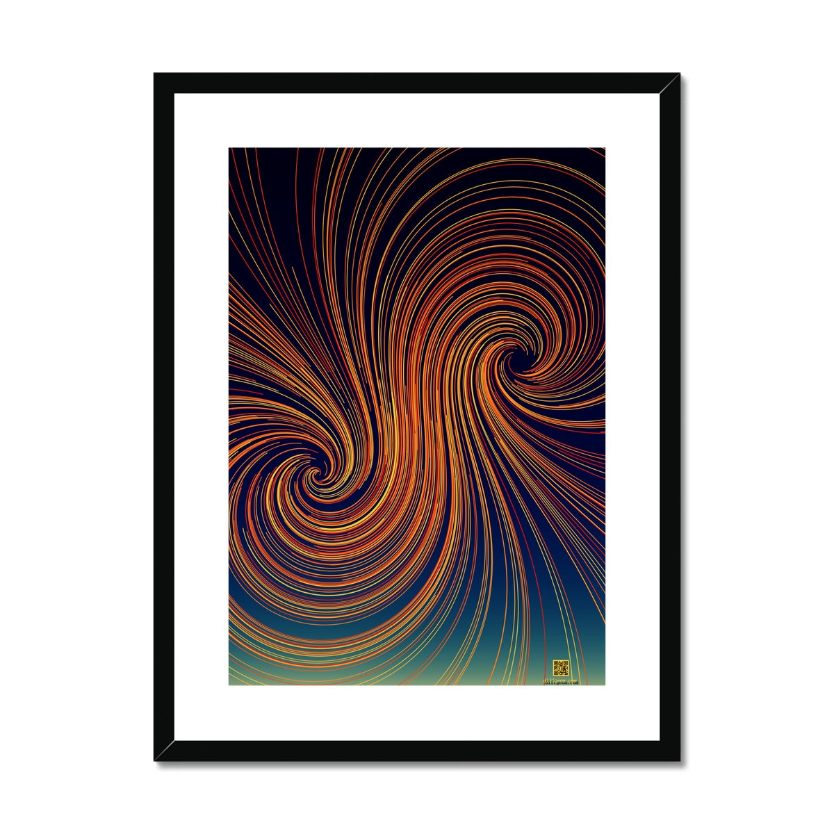 Polar Orbits, Dusk Framed & Mounted Print