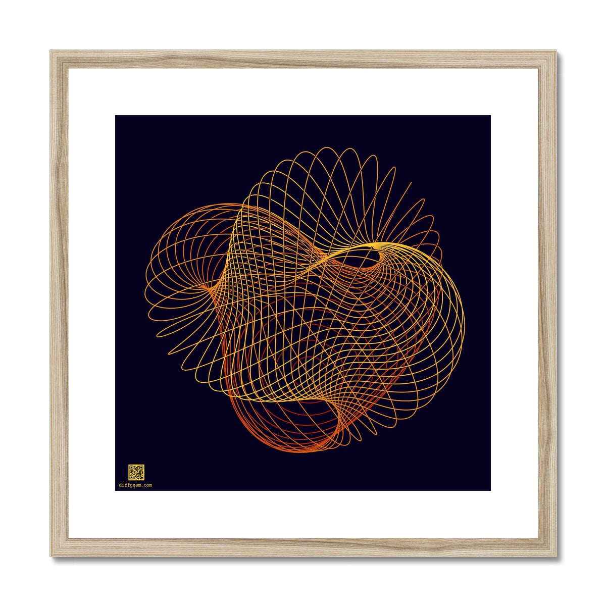 Projective Plane, Autumn Framed & Mounted Print