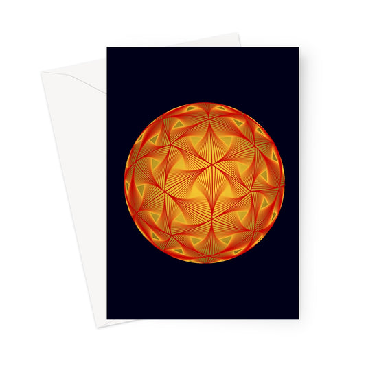 Diatom, Red Greeting Card
