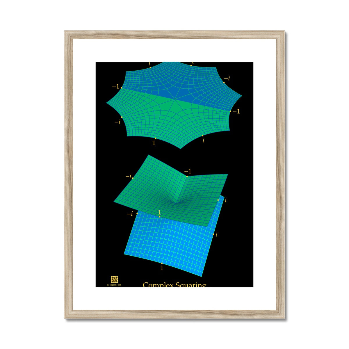 Complex Squaring Framed & Mounted Print