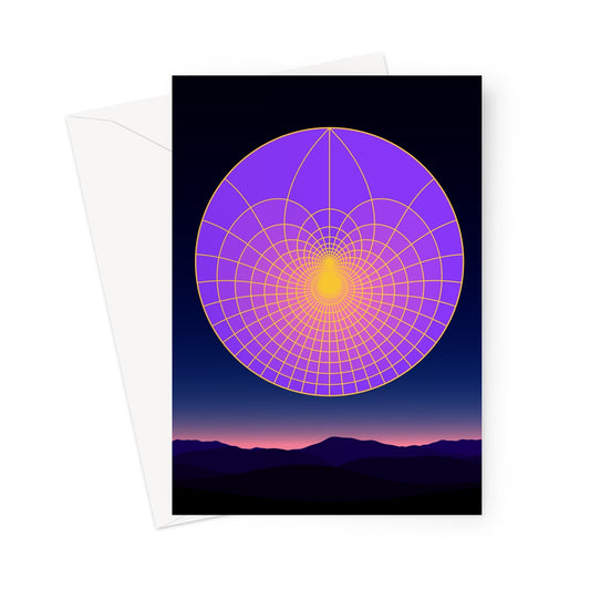 Lotus Sunrise, Scape Greeting Card