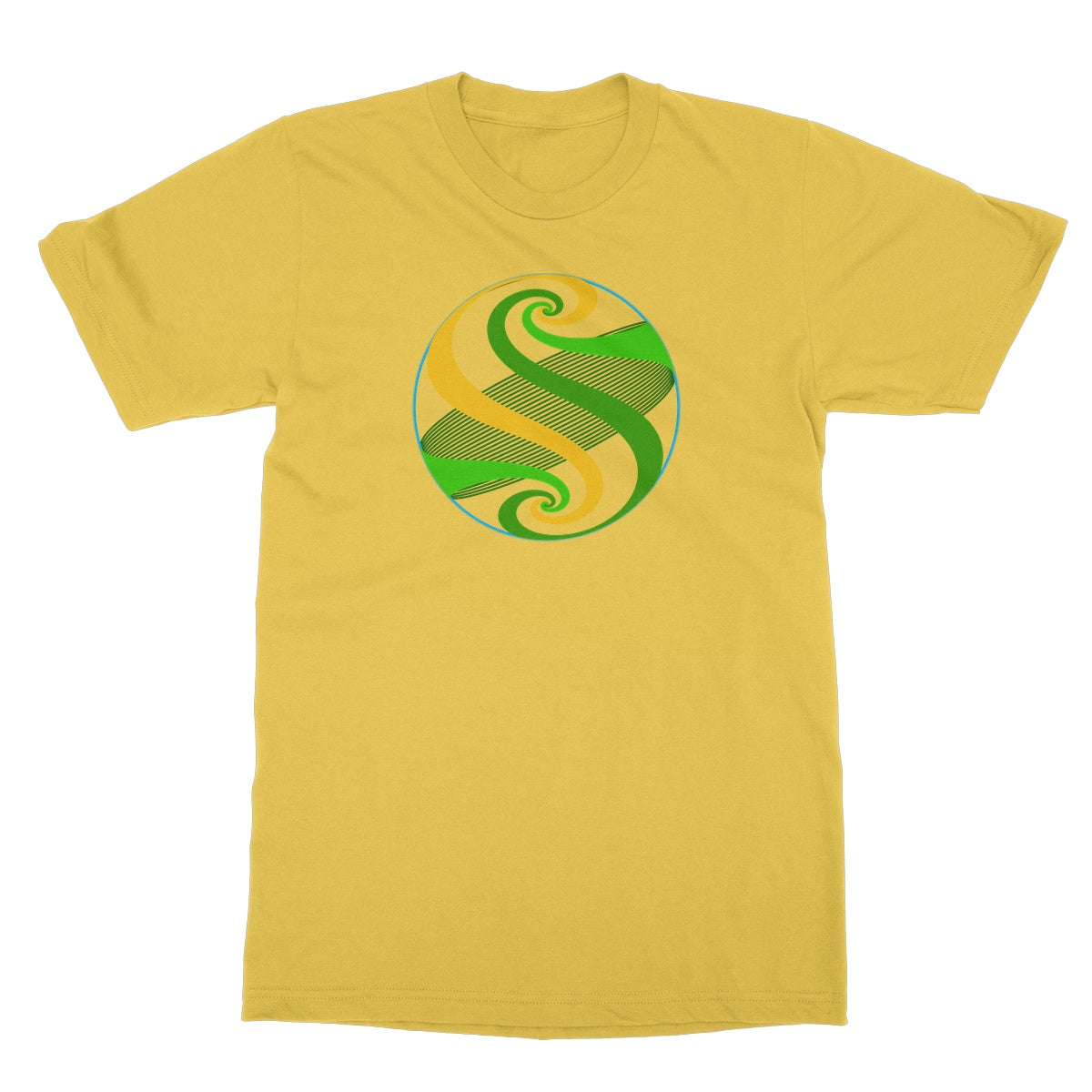 Möbius Flow, Pond Sphere Softstyle T-Shirt