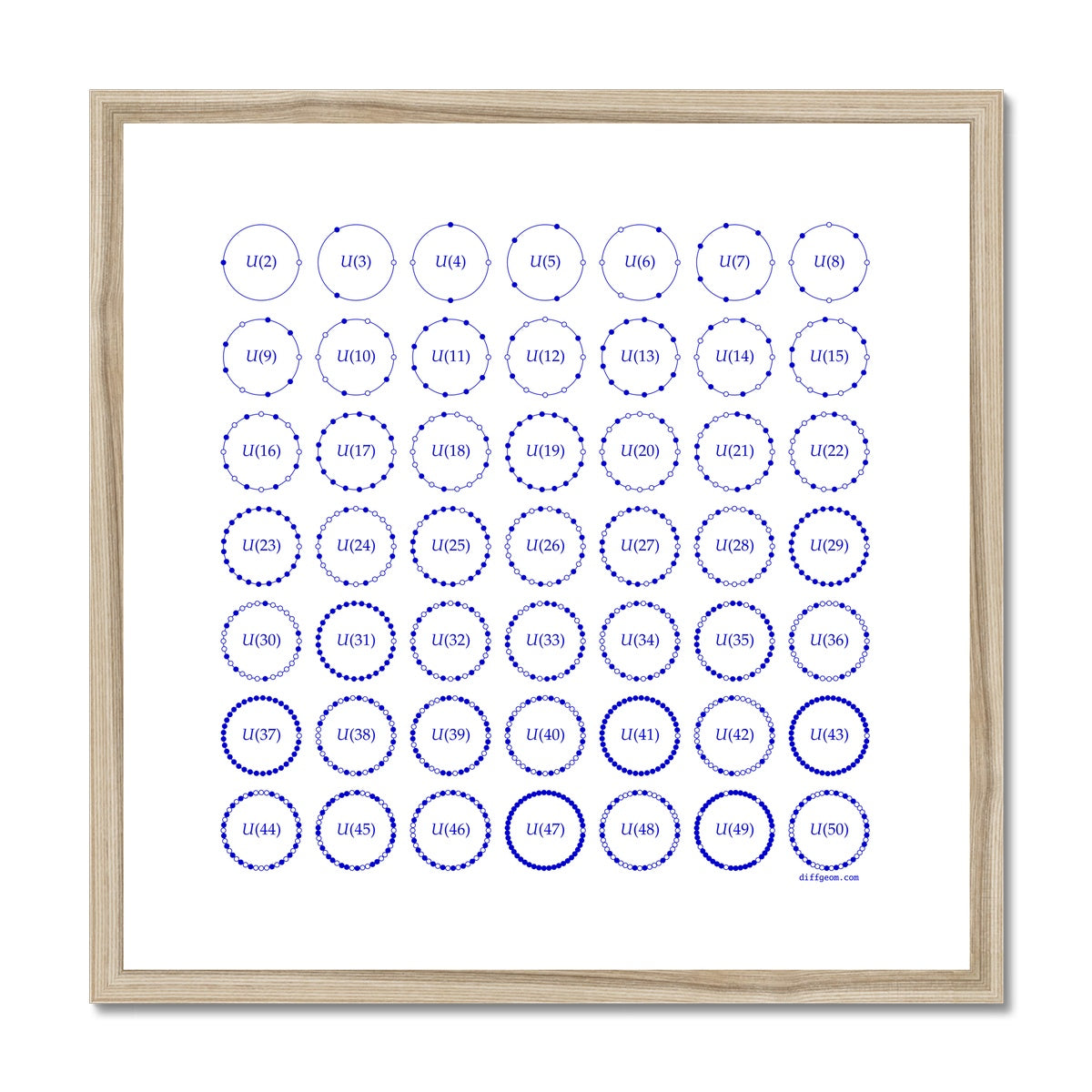 Multiplicative Units Framed & Mounted Print