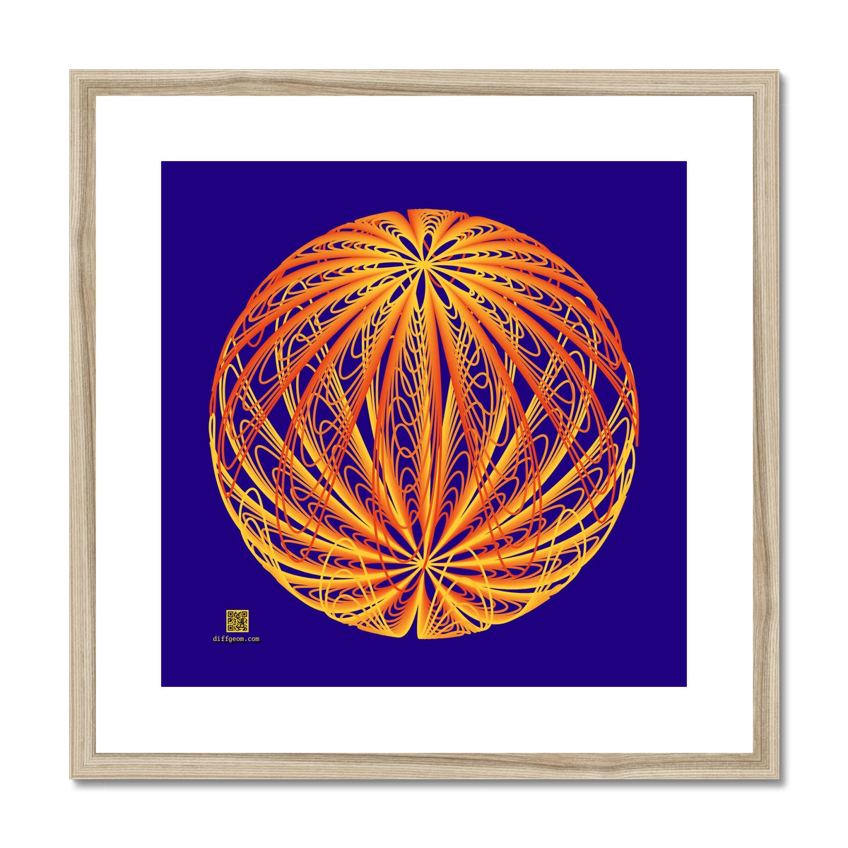 Dipole, Fire Sphere Framed & Mounted Print