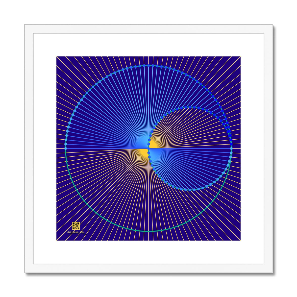 Projective Line Framed & Mounted Print