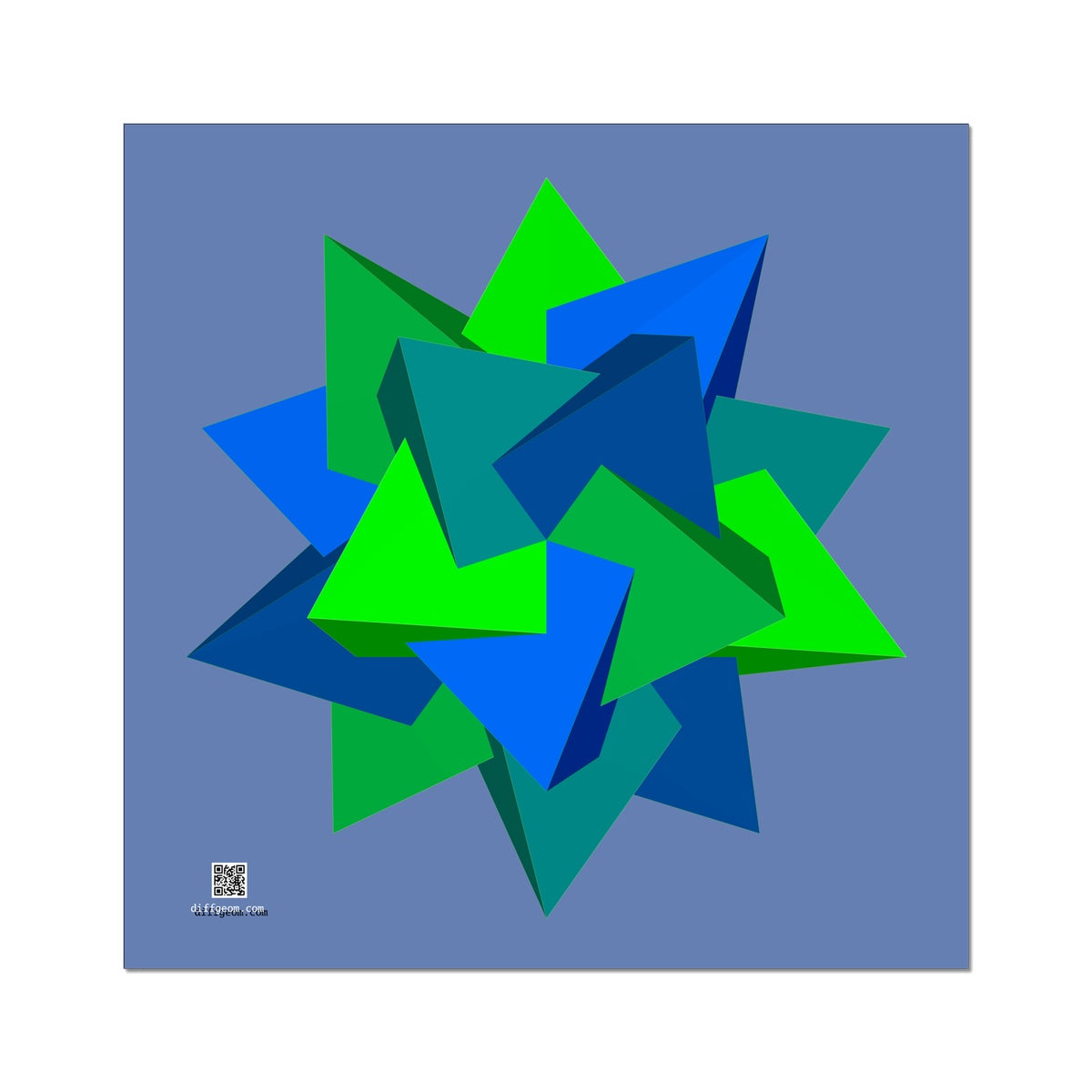 Five Tetrahedra, Summer Fine Art Print