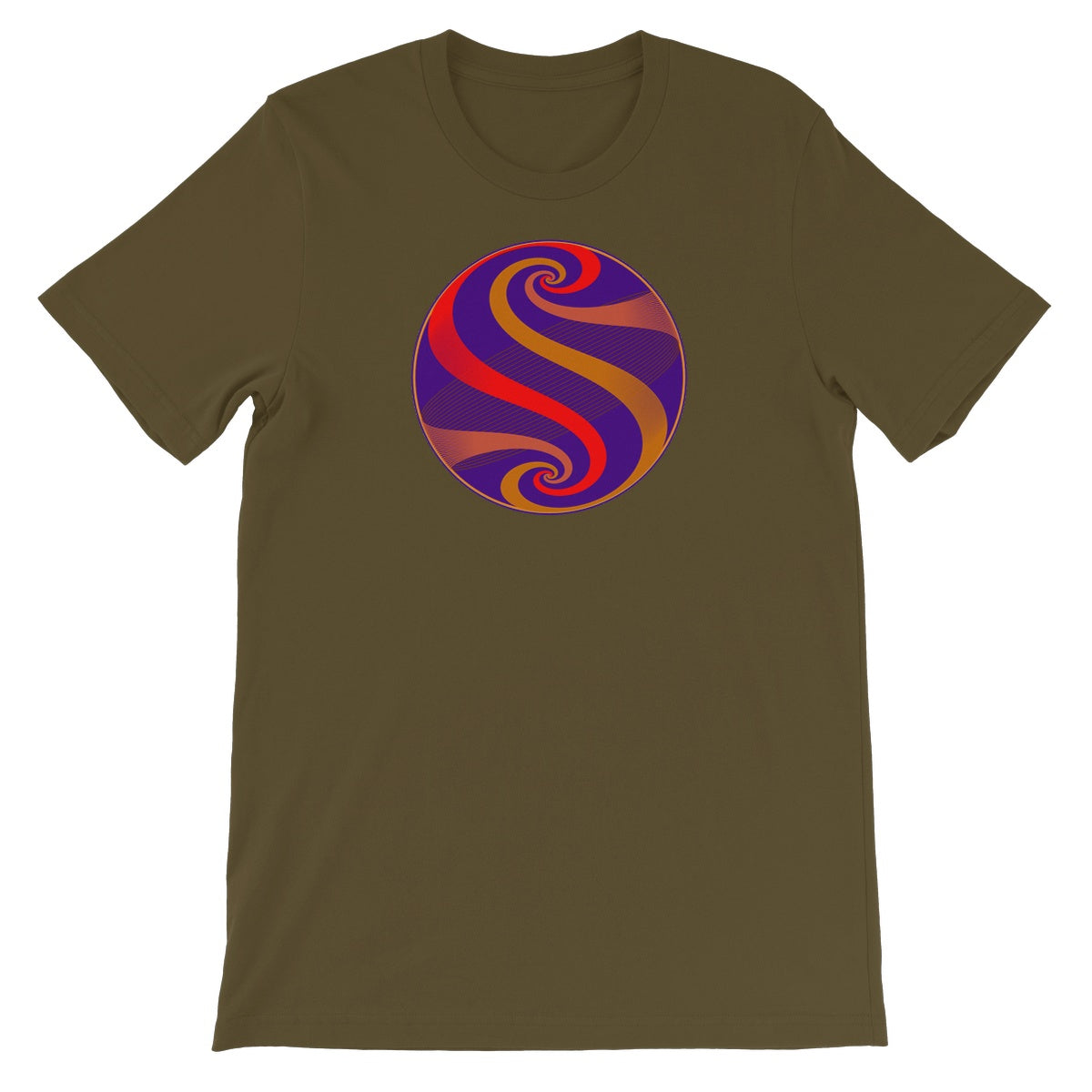 Möbius Flow, Dawn Globe Unisex Short Sleeve T-Shirt