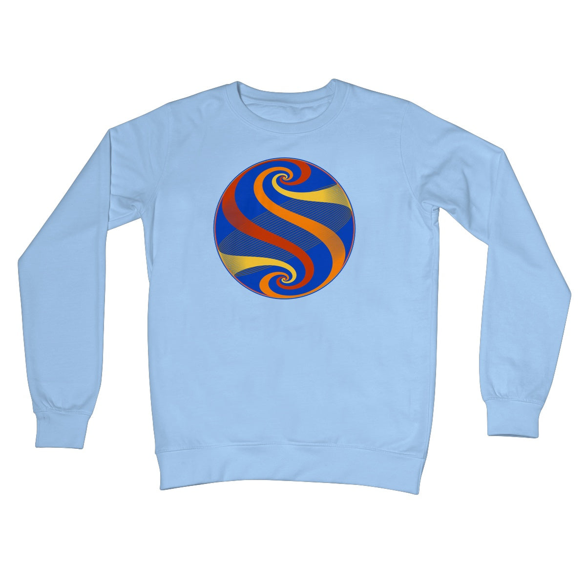 Möbius Flow, Autumn Globe Crew Neck Sweatshirt