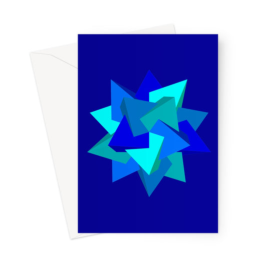 Five Tetrahedra, Ocean Greeting Card