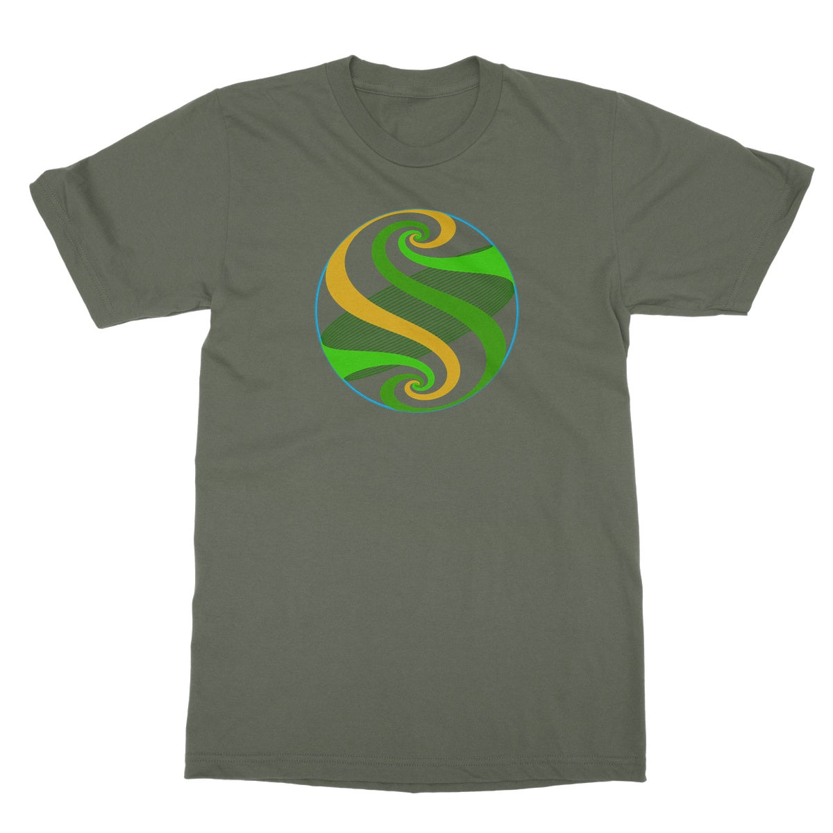 Möbius Flow, Pond Sphere Softstyle T-Shirt