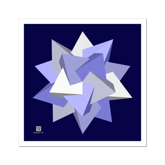Five Tetrahedra, Winter Hahnemühle German Etching Print