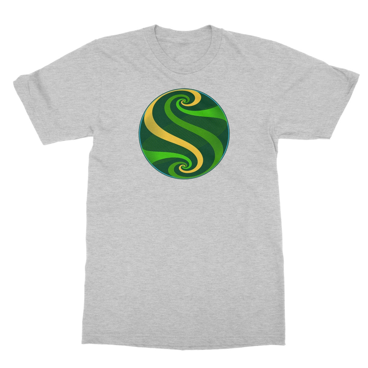 Möbius Flow, Pond Globe Softstyle T-Shirt