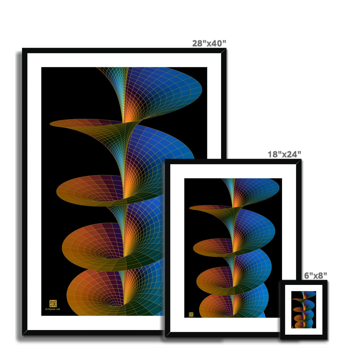 Riemann Surface of Log Framed & Mounted Print