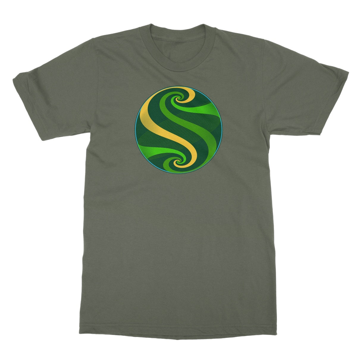 Möbius Flow, Pond Globe Softstyle T-Shirt