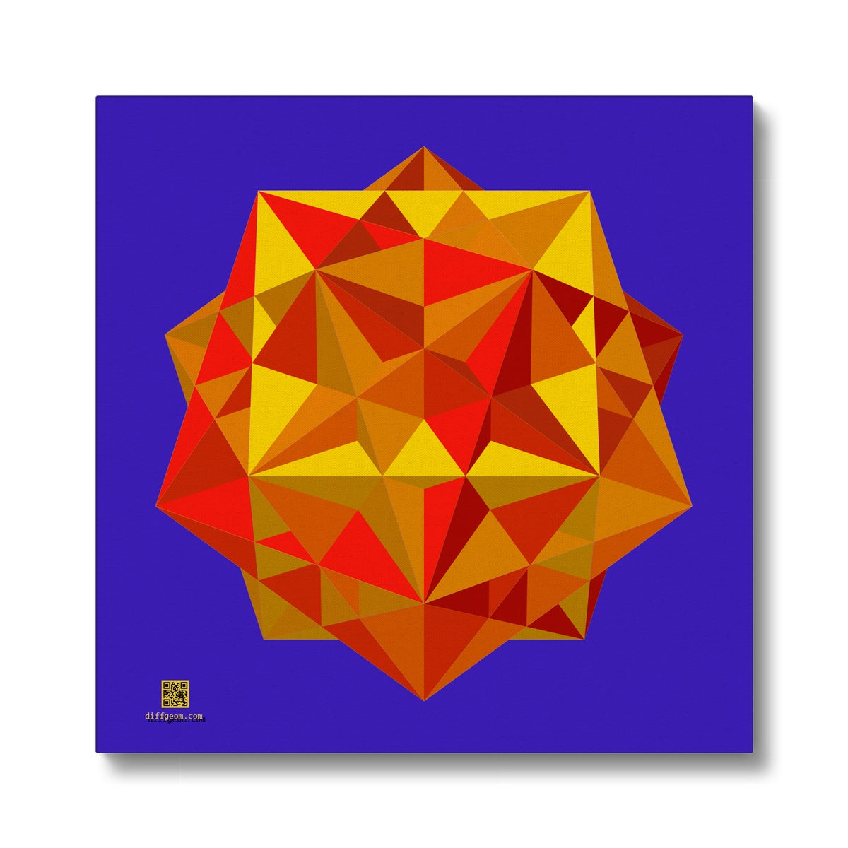 Five Cubes, Autumn Eco Canvas