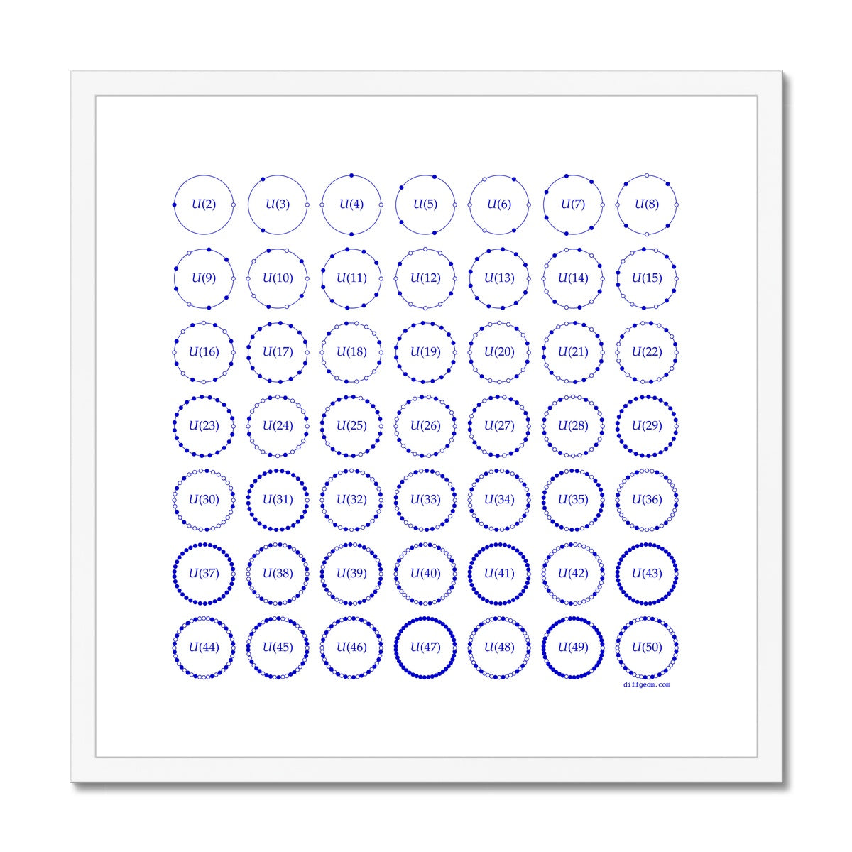 Multiplicative Units Framed & Mounted Print