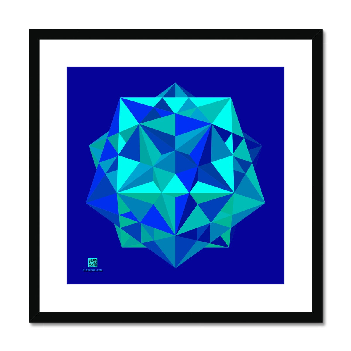 Five Cubes, Ocean Framed & Mounted Print