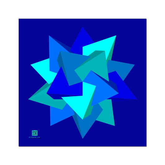 Five Tetrahedra, Ocean Wall Art Poster