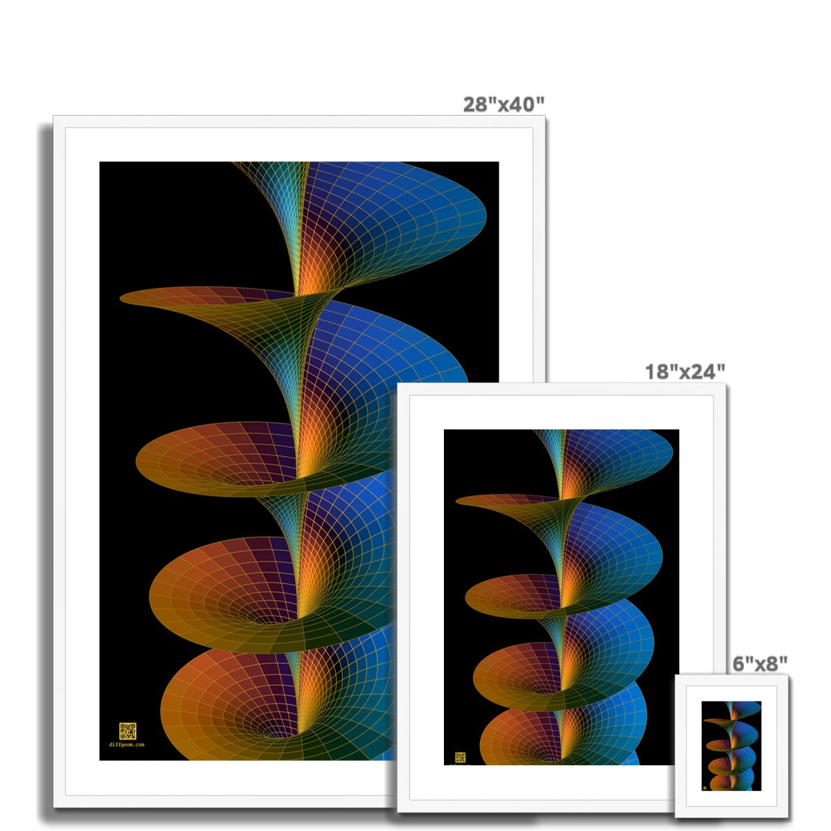 Riemann Surface of Log Framed & Mounted Print